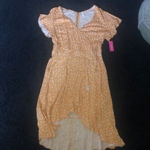 Cute yellow printed Dress